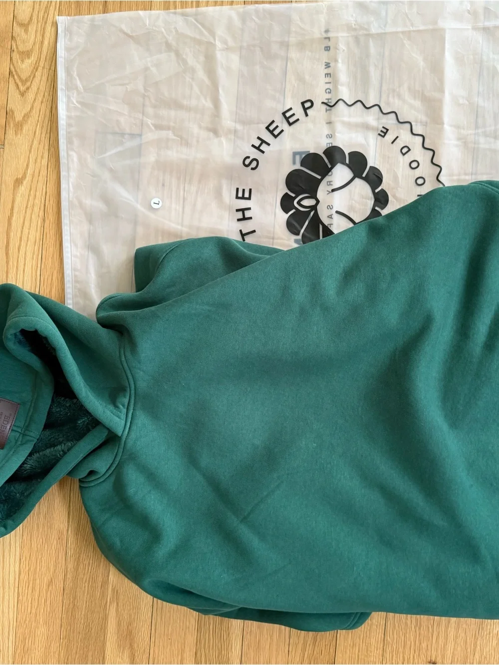 EDEN HOODIE free the sheep MINI size, Emerald Green (UNISEX) - new in bag